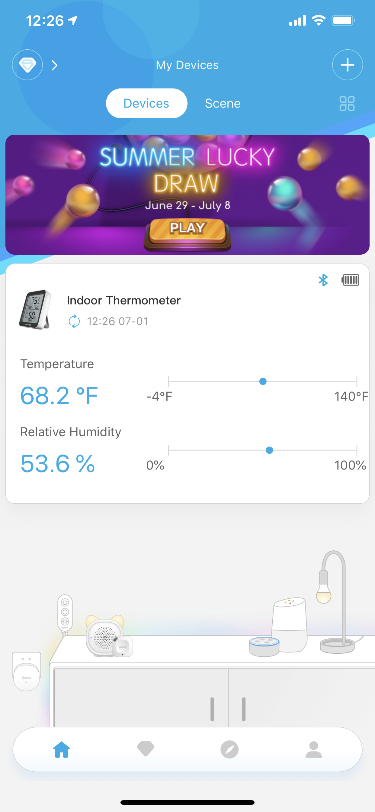 GOVEE Thermometer, Hygrometer, and Humidity Monitor - Bluetooth H5074 &  H5075 