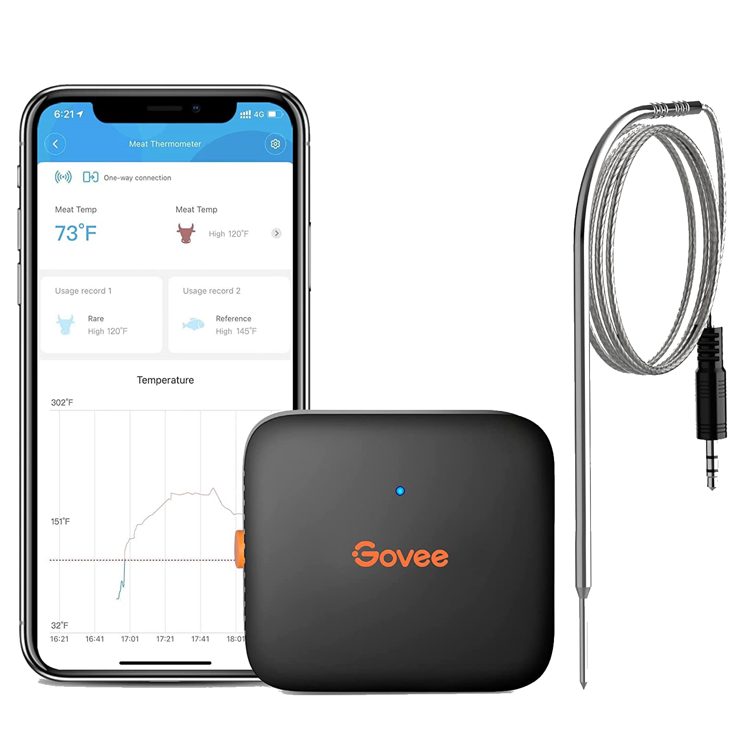 Govee H5182 Dual Probe Bluetooth Meat Thermometer